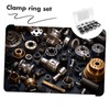 CHILDWEET Sturdy Steel 320pcs External Snap Retaining Clips d Ring