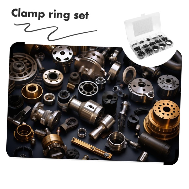 CHILDWEET Sturdy Steel 320pcs External Snap Retaining Clips d Ring