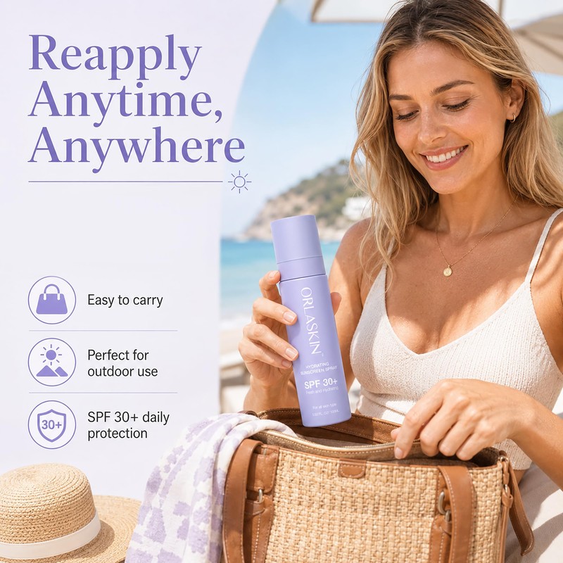 ORLASKIN Hawaiian Sunscreen Spray SPF 30-Waterproof Body & Face Sunscreen
