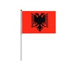 20 Pieces Albania Crank Flags for National Holiday Party Parades Hand Flag Sports Events Bar Decoration