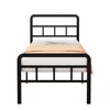Fly-CTsoar 18 Inch Twin XL Bed Frames with Headboard and