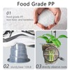 Meshpot 4 Inches Clear Plastic Orchid Pots with Holes Succulent