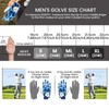 FINGER TEN Men's Golf Gloves Left Right Hand Leather with