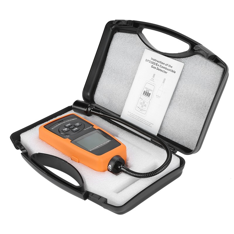 SPD202/EX Digital Combustible Gas Detector Natural LPG Coal Alarm Tester