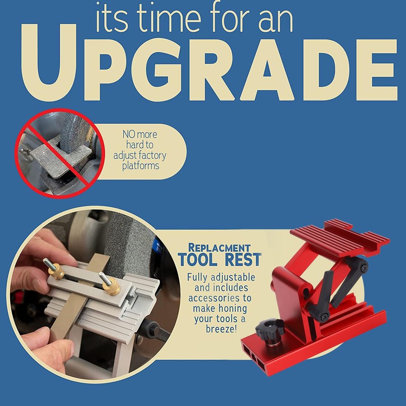 Metal Grinder Sharpening Jig Bench Grinder Adjustable Replacement Tool Rest