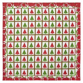 Christmas Checkers Bandana - Single Piece - 22x22