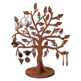 KASESSS Tree Branch Wood Jewellery Stand for Earring, Earring Storage Organiser, Earrings Display Stands, Earrings Holder Up to 32 Pairs, Jewellery Display Stand Holder for Hoop Dangle for Women Girl