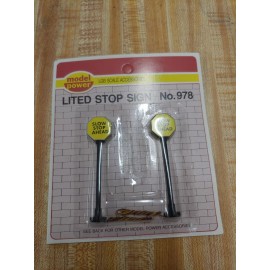 Model Power G Scale MODEL POWER G 978 LITED STOP SIGN 538488