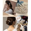 15 Piece Set / Hairpin Ribbon Hair Clip, Pearl, Cute,