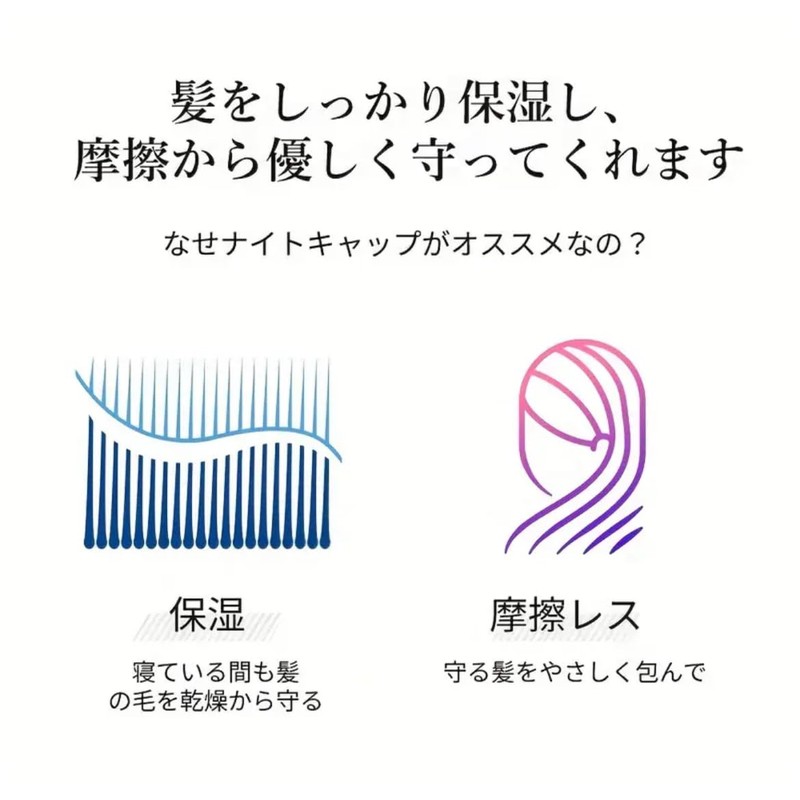 E&K726 シルク ナイトキャップ 熱を使わない ヒートレスカーラー 付き 髪を傷めない新感覚の巻き髪ツール エクストラロング ベロア カーリング