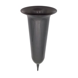 BURI grave vase silver graveyard vase grave decoration grave ornament graveyard