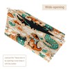 2 Pack Tissue Box Cover Holder, Green and Orange Winter