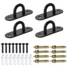 EDD009B-4P-FR Ceiling Hooks, Heavy Duty, SAYAYO Mounting Hooks, Black Stainless