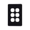 4C | Classic 6 Gang Switch Polycarbonate Cover Plate -