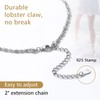 FindChic Silver Anklets for Women Waterproof Summer Jewelry Chain Ankle