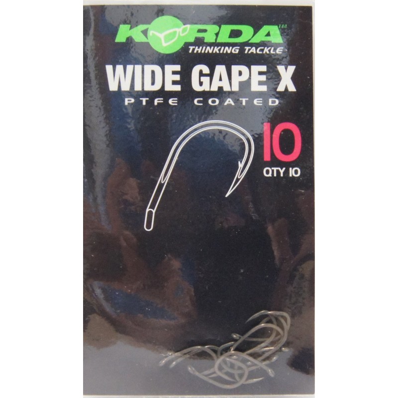 Korda Wide Gape X | Barbed Size 8 - Ultra-Strong