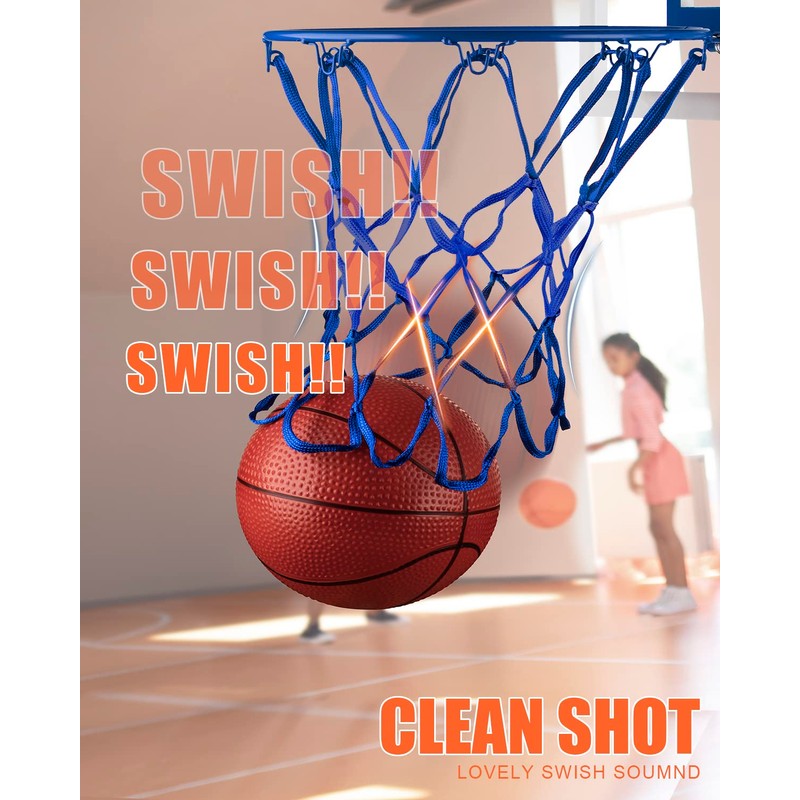 XXXYYY Mini Basketball Net Replacement 8 Loop [2 Pack], Vibrant