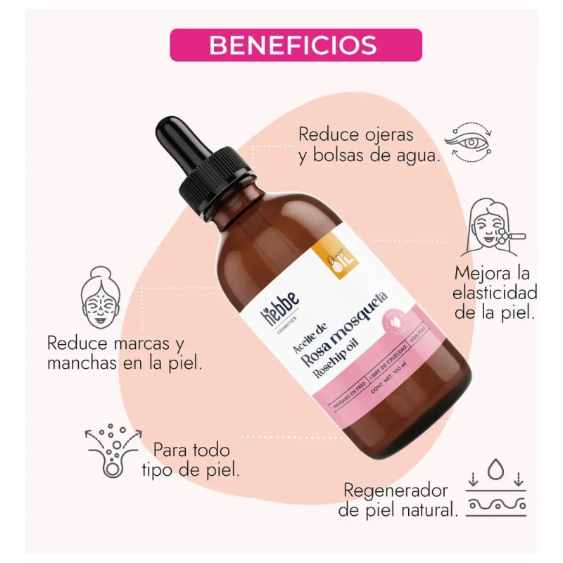 Hebbe Cosmetics - Sérum de Rosa Mosqueta 100 ml |