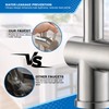 VFAUOSIT Commercial Kitchen Faucet with Pull Down Sprayer, Brushed Nickel