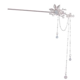 Beavorty Cute Antique Hairpin Hair Fork for Girls Tassel Hair Rod Antique Hair Fork Chinese Hair Stick with Tassel Hair Stick for Bun Sticks Chinese Style Hanfu Bridal Alloy