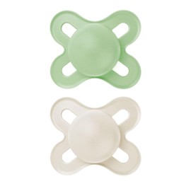 MAM Original Start - Chupetes de bebé mate para 0-3 meses, pezón de silicona sin BPA, fácil de limpiar, ideal para bebés recién nacidos, desarrollado con expertos médicos, 2 unidades de Binkies con