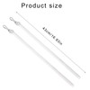 EINCORN Pack of 2 Clear 17Inch Curtain Pull Wand Drapery
