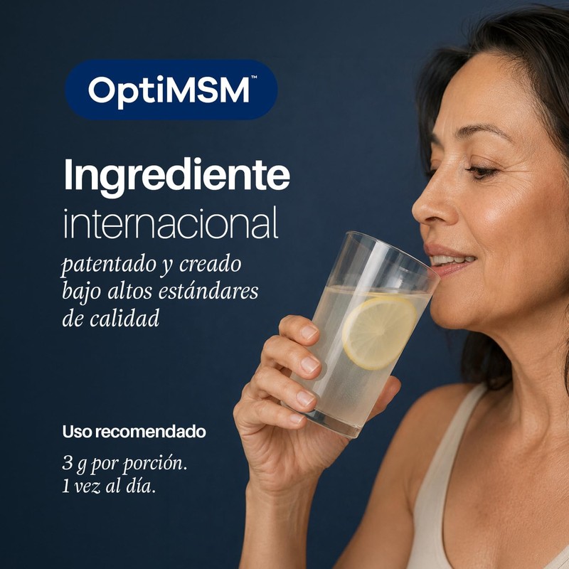 OptiMSM® MSM de Alta Pureza, Apoyo a Tejidos Conectivos y