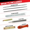 KUTIR Chainsaw Sharpener File Kit – 10 Pcs Chainsaw Sharpening