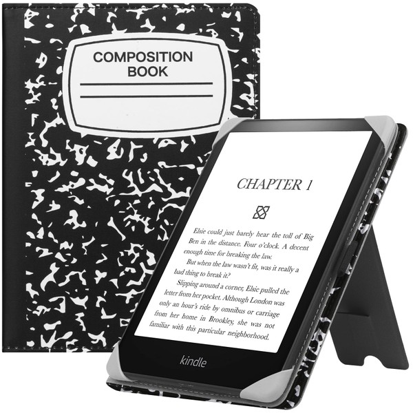 HGWALP Universal Case for 6" eReaders, Folio Leather Stand Cover