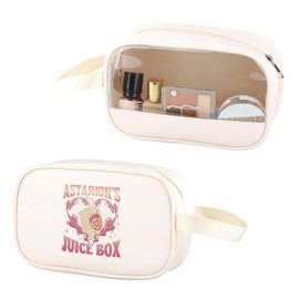 Astarion Game Clear Makeup Bag Astarion BG3 PU Leder Kosmetiktasche mit Griff Astarion's Juice Box BG3 Gamer Geschenk, Saftbox aus Polyurethan, Nein