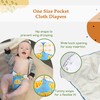 KaWaii Baby 20 One Size Printed Snap Pocket Cloth Diaper