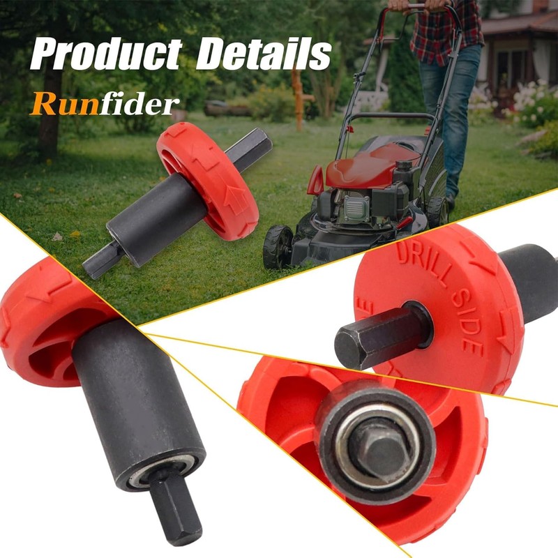 GXARTS 2PCS Jump Start Electric Engine Drill Bit Adapter Fit
