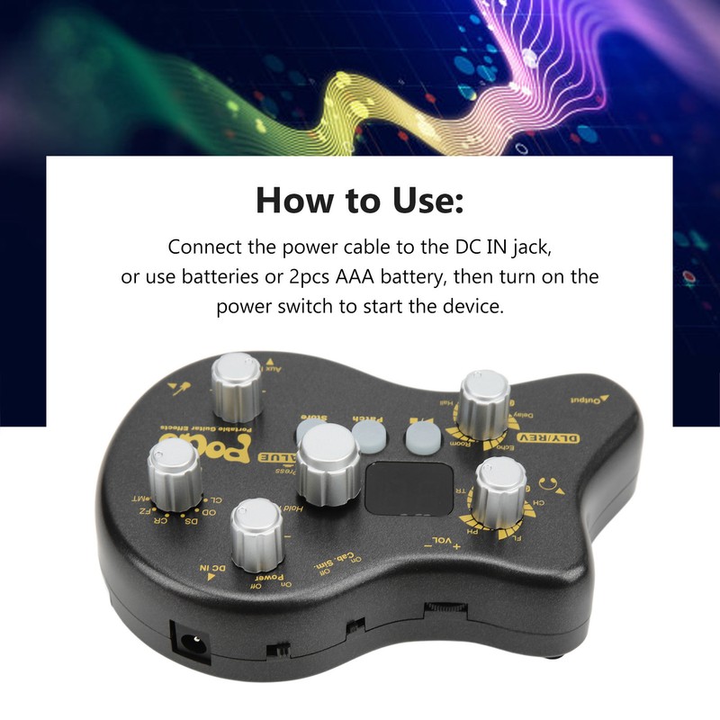 Guitar Multi Effects Processor Effect Pedal POGO Delay Reverb Distortion