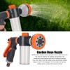 Garden Hose Nozzle 8 Spray Pattern Hose Hand Sprayer for