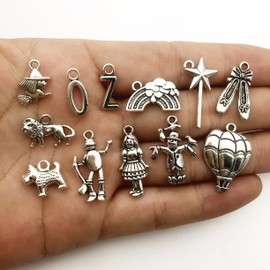 iloveDIYbeads The Wizard of Oz Charms-100g (About 70-75pcs) Craft Supplies Mixed Pendants Beads Charms Pendants for Crafting, Jewelry Findings Making Accessory for DIY Necklace Bracelet (M038)