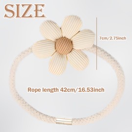 JYJLLM brand 2 flower shaped curtain ropes with magnetic buckles curtain tie curtain tie backs tie backs for tie backs for curtains curtain curtain holdbacks magnetic tie backs for magnetic tie backs