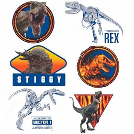 Jurassic World 2 Party Temporary Tattoos | Assorted Designs | 24 Pcs