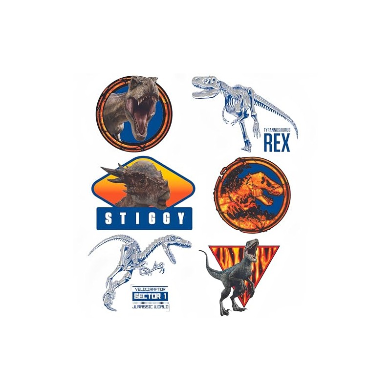 Jurassic World 2 Party Temporary Tattoos | Assorted Designs |