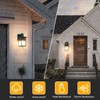 Motion Sensor Outdoor Wall Lantern with Remote Control, Dusk to
