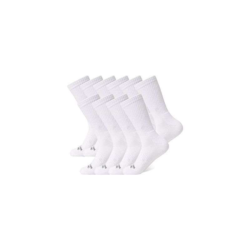 32 DEGREEES Men's 5 Pack Comfort Crew Socks | Anti-Odor