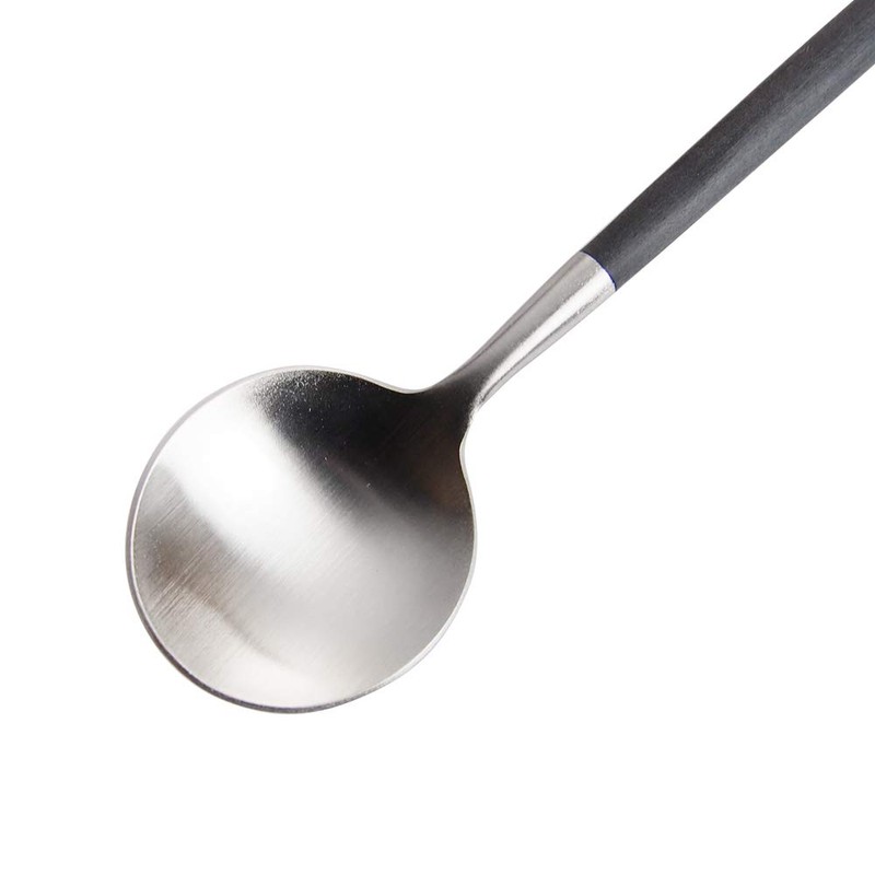 Cutipol GOA GO11 Teaspoon, Black, 4.7 inches (12 cm)