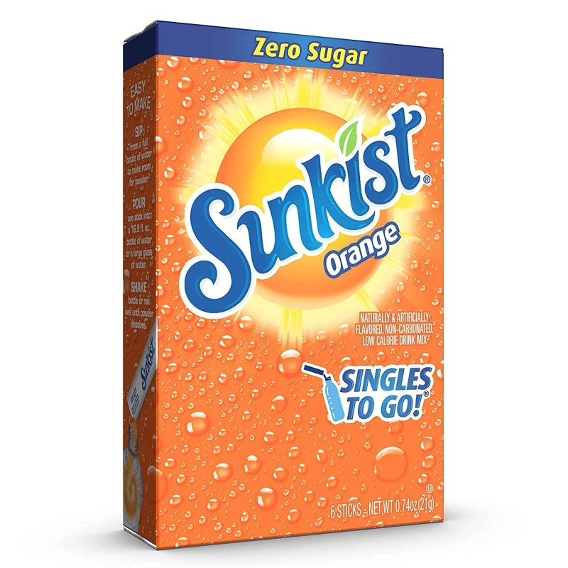SINGLES TO GO! Sunkist Soda Singles To Go Drink Mix