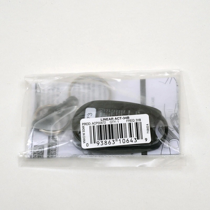 Linear ACT-34B 4-Channel Block Coded Key Ring Transmitter