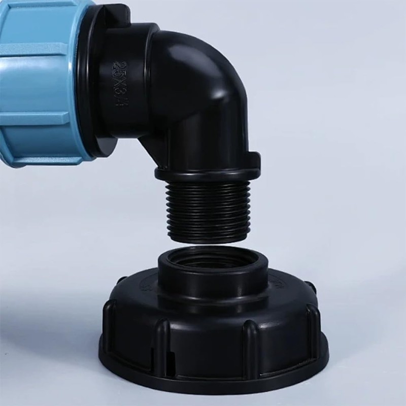 IBC Tank Thread Connector S60x6 to 32mm MDPE Pipe Adapter