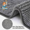 SWISSPACK 60X40/80x50 CMS Microfiber Bath Mat for Bathroom, Non-Slip Super