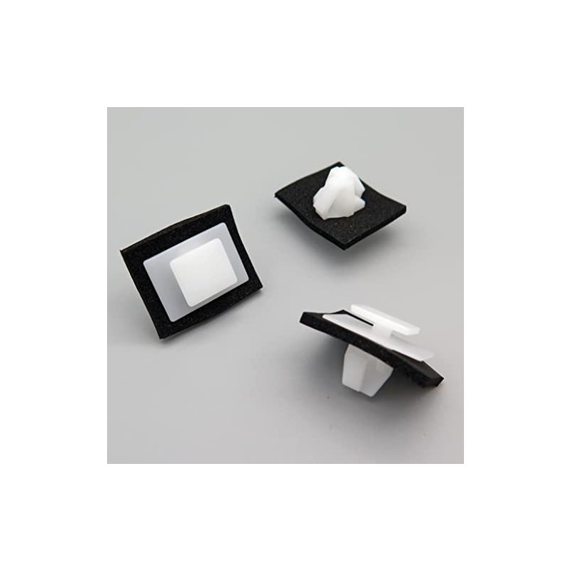 VVO Fasteners- White Plastic Side Body Moulding Strip Trim Clips
