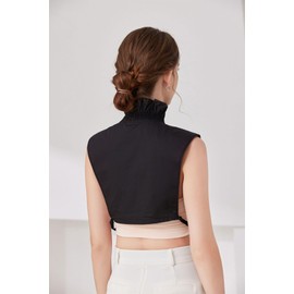 XEPST Fake Collars Detachable Collar Dickey V-Neck Collar Shirt Blouse Sweaters Women Removable Faux False Collar for Women Lady and Girls Favors Black