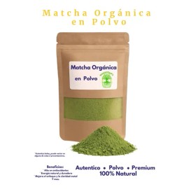 Té Matcha Orgánica Premium 100 Natural Polvo 50g- Vitaminas                                                                                           