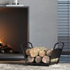 Fire Beauty Fireplace Log Holder Folding Firewood Rack,Stacking Rack,Storage Rack