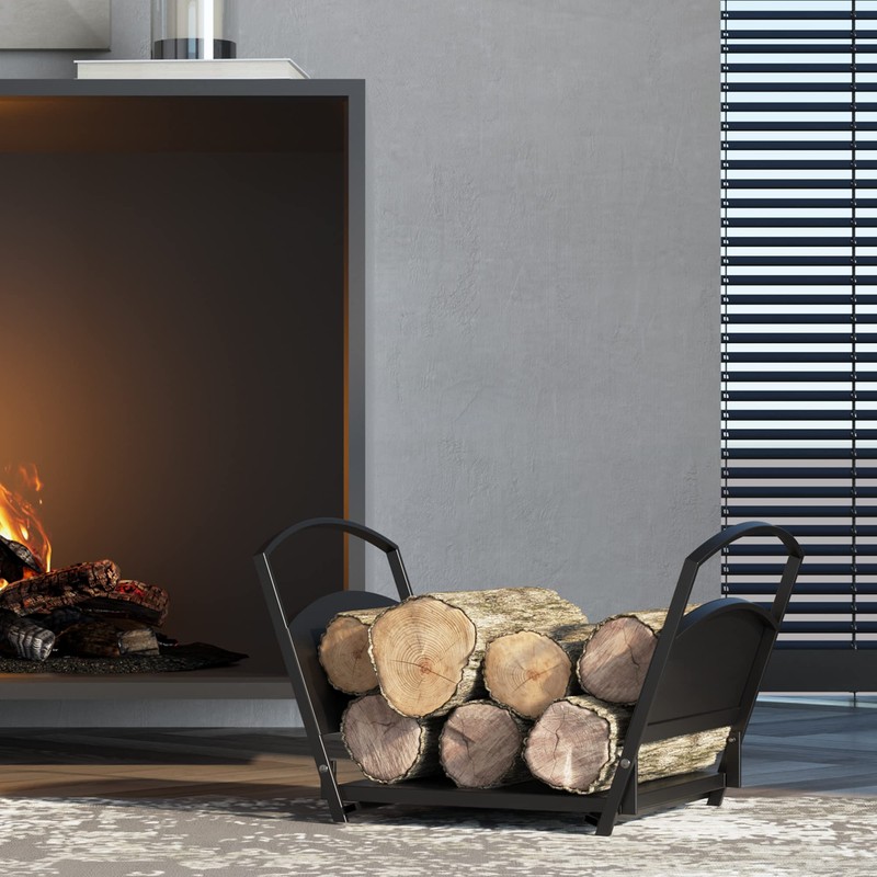 Fire Beauty Fireplace Log Holder Folding Firewood Rack,Stacking Rack,Storage Rack